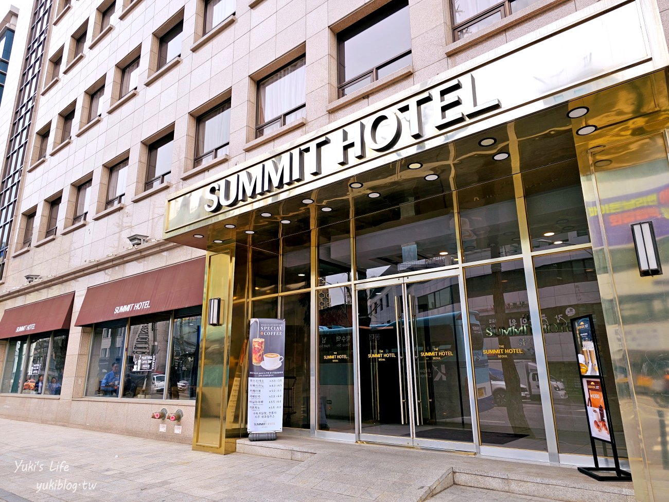 韓國【首爾東大門巔峰酒店Summit Hotel飯店】6702機場巴士、附近美食、換錢所攻略 (首爾自由行住宿推薦)@東大門歷史文化公園站 - yuki.tw