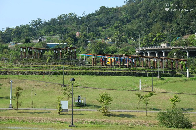 台北南港景點【山水綠生態公園】野餐玩沙溜滑梯親子場地推薦、富教育意義接近大自然 - yuki.tw