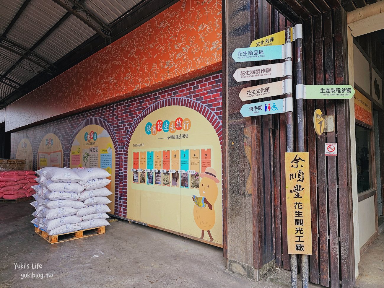 嘉義東石景點》余順豐花生觀光工廠，免門票~來看阿嬤挑花生，試喝試吃超唰嘴花生 - yuki.tw