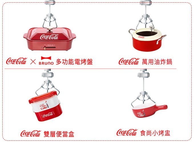 可口可樂迷收藏品【Coke×BRUNO聯名多功能電烤盤料理】可口可樂×食尚餐廚集點送 - yuki.tw