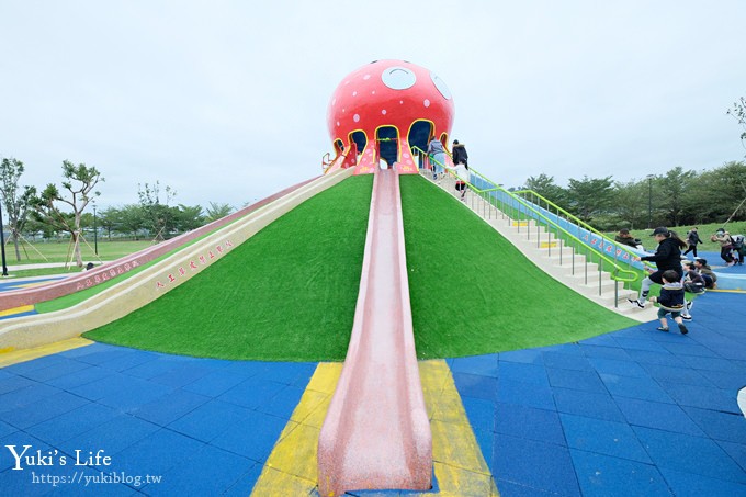 NEW苗栗景點【貓裏喵親子公園】章魚溜滑梯八爪都可以溜！扇形貝殼滑梯×超大沙坑×野餐～放假就來這裡玩 - yuki.tw