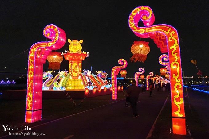 最新【2019新北市豬福滿滿】逛燈會迺夜市×免費碰碰豬親子滾燈超好玩！(活動日期、交通、地點) - yuki.tw