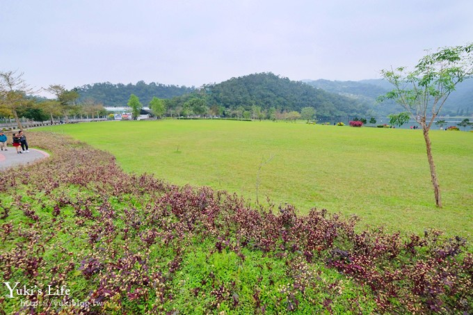 宜蘭礁溪景點》龍潭湖悠活園區，白色貨櫃屋免門票、大碗公溜滑梯野餐餵魚~ - yuki.tw