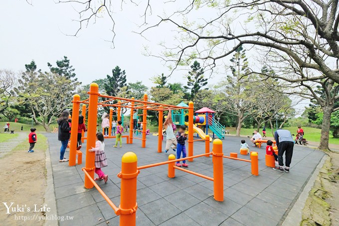 桃園親子景點【大溪埔頂公園】超美花海盛開×野餐好去處×大草皮溜滑梯×大溪老街順遊行程 - yuki.tw