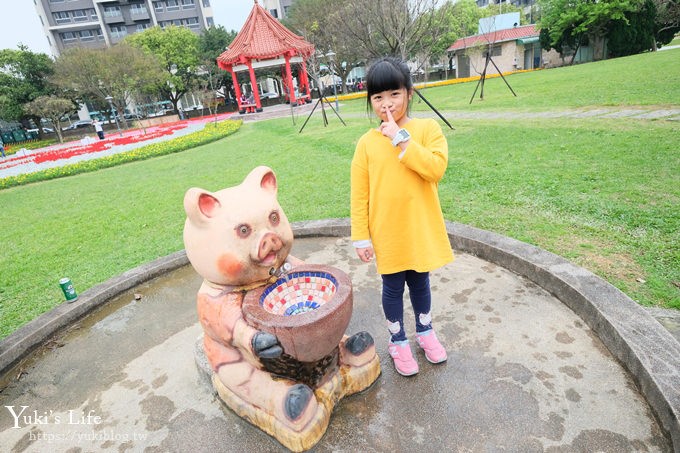 桃園親子景點【大溪埔頂公園】超美花海盛開×野餐好去處×大草皮溜滑梯×大溪老街順遊行程 - yuki.tw