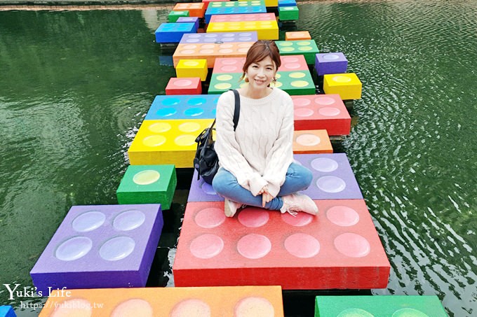 新北親子景點【中港大排親水公園】積木橋×立體彩繪拍照去！(交通、停車、拍照點攻略) - yuki.tw