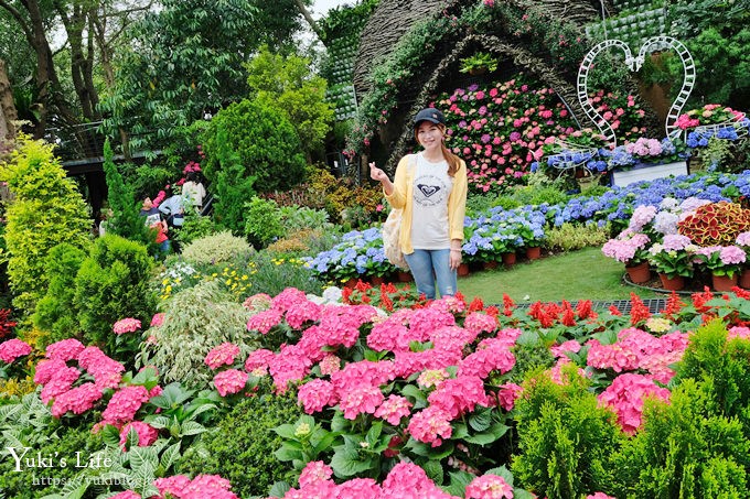 苗栗親子景點【花露休閒農場】繡球花季×玻璃花屋新登場~夢幻雨林景觀餐廳超浪漫 - yuki.tw