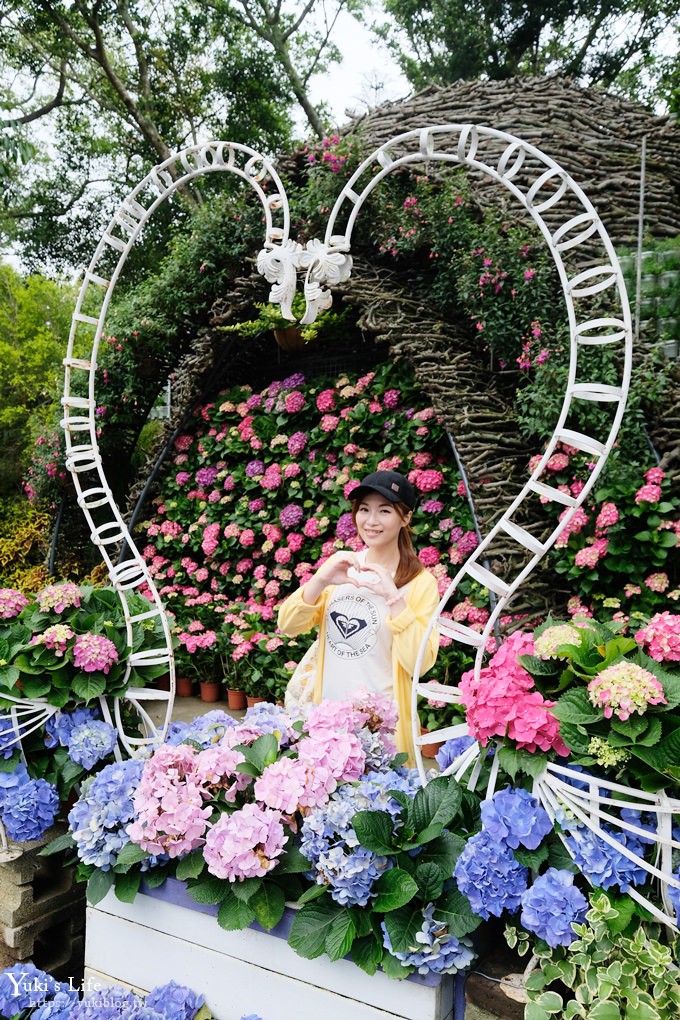 苗栗親子景點【花露休閒農場】繡球花季×玻璃花屋新登場~夢幻雨林景觀餐廳超浪漫 - yuki.tw