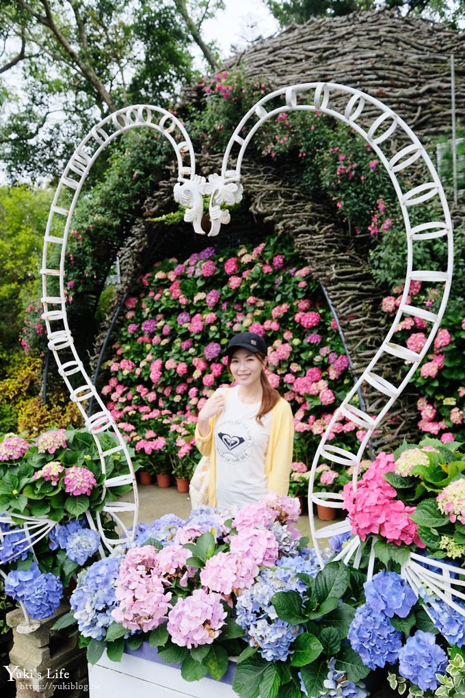 苗栗親子景點【花露休閒農場】繡球花季×玻璃花屋新登場~夢幻雨林景觀餐廳超浪漫 - yuki.tw