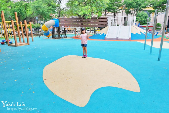 桃園特色公園》2019升級版富士山溜滑梯×櫻花瓣戲水池預計7月開玩 - yuki.tw