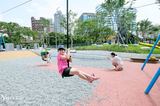 特色公園超好玩！華山大草原遊戲場～滑索、水沙世界、煙囪遊戲塔溜滑梯~親子野餐好去處！ - yuki.tw