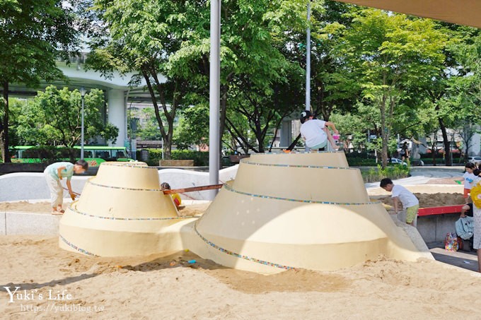 特色公園超好玩！華山大草原遊戲場～滑索、水沙世界、煙囪遊戲塔溜滑梯~親子野餐好去處！ - yuki.tw