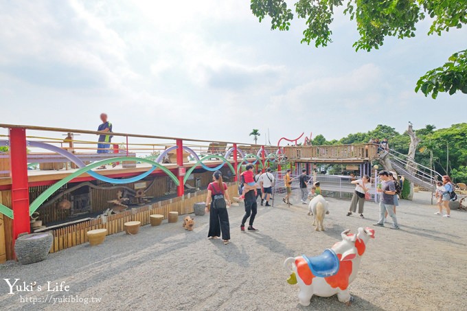 南投親子景點【星月天空夜景景觀餐廳】草泥馬×U型溜滑梯×鸚鵡秀表演 - yuki.tw