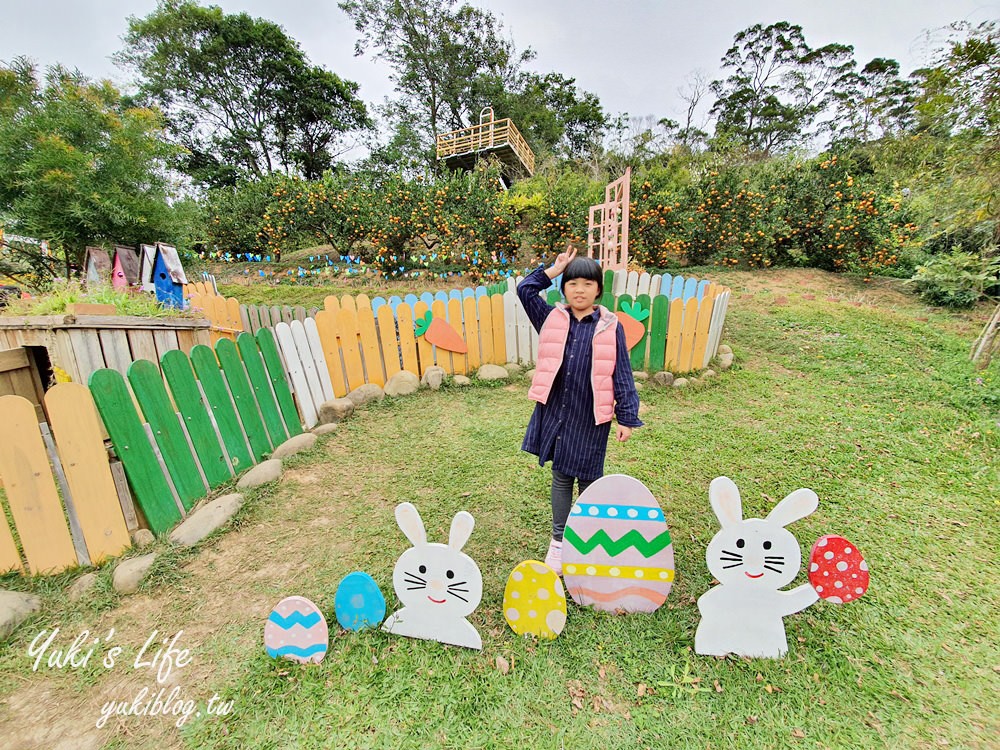 苗栗親子景點【橙香森林】餵兔子大草皮玻璃景觀餐廳×採果森林樂園×美拍約會好去處！ - yuki.tw