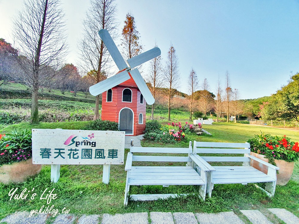 桃園親子景點【春天農場】異國風情浪漫森林~餵動物、落羽松、賞櫻花、烤肉、好吃麵包下午茶 - yuki.tw