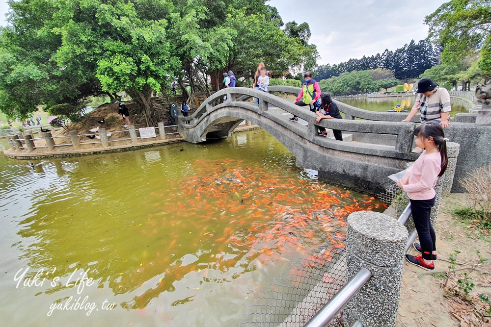 體育大學志清湖》湖中土地公廟！大草皮超愜意，好停車還能免費逛文物館 - yuki.tw