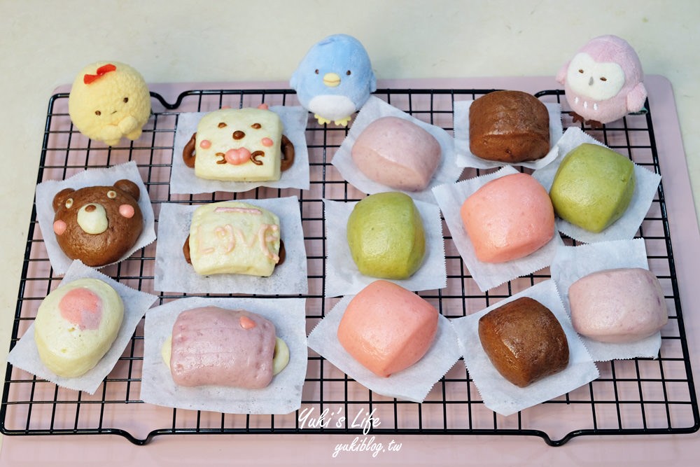 親子DIY》彩色鮮奶小饅頭食譜×口罩造型饅頭~簡單揉一揉好吃又好玩！