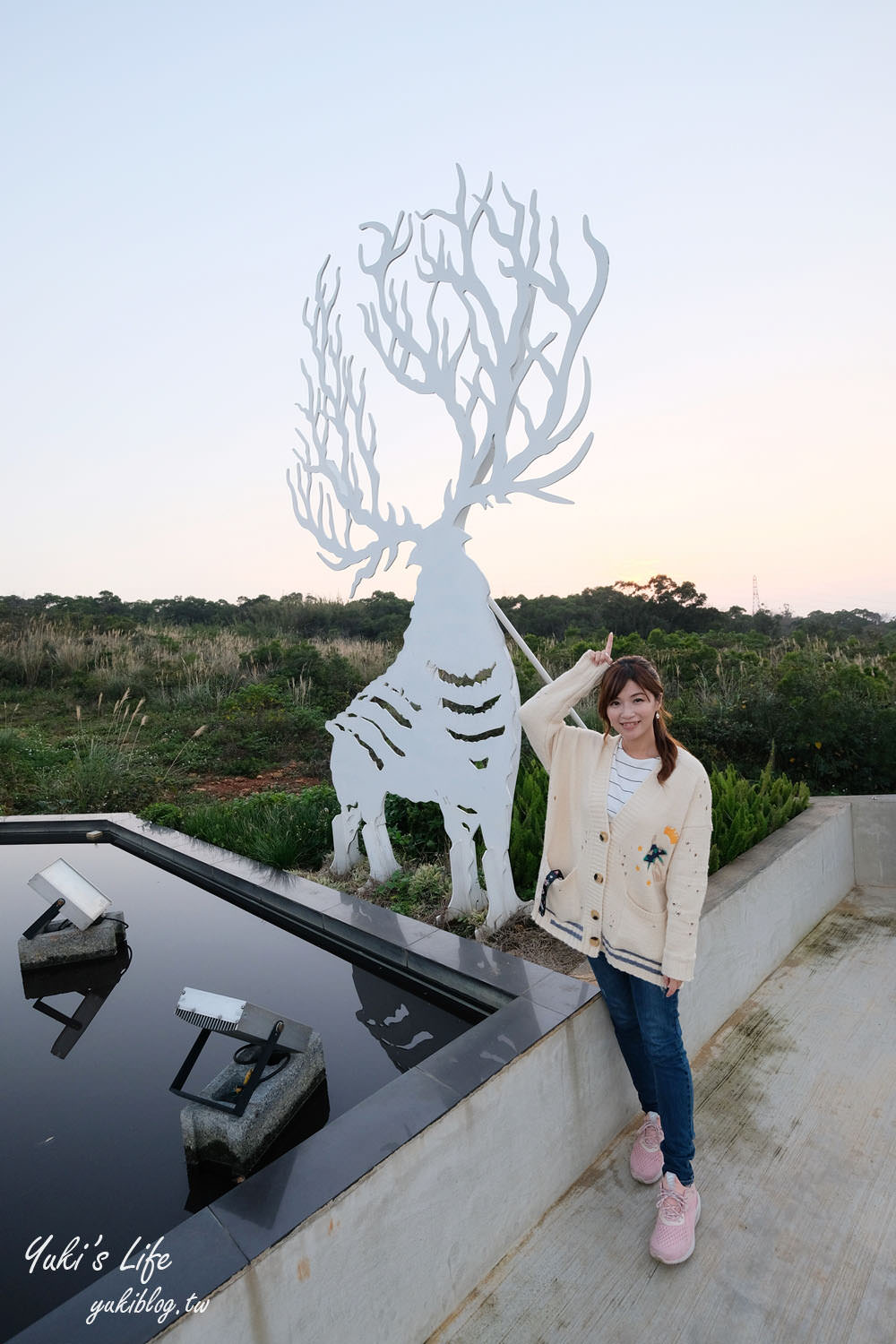 新竹湖口夜景餐廳【夏季三角景觀咖啡廳】戶外浪漫造景賞夕陽×大草皮好療癒 - yuki.tw