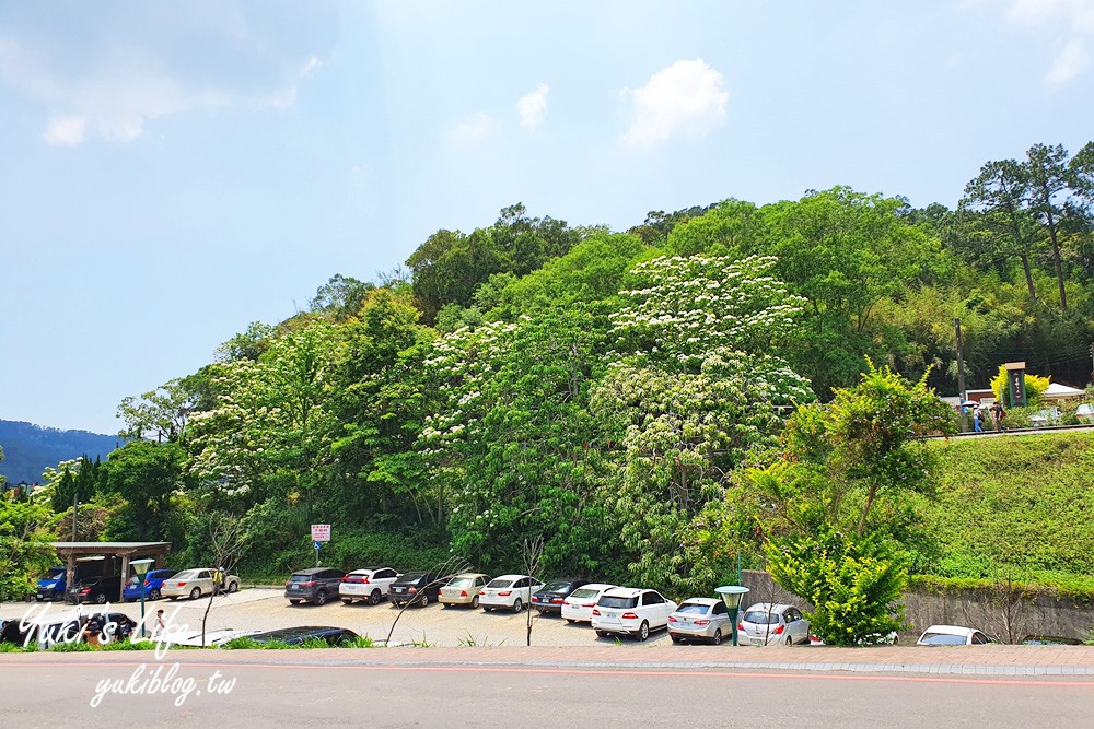 苗栗美食【山驛漫食館】三義龍騰斷橋旁景觀餐廳×舊山線鐵道自行車用餐賞花點 - yuki.tw