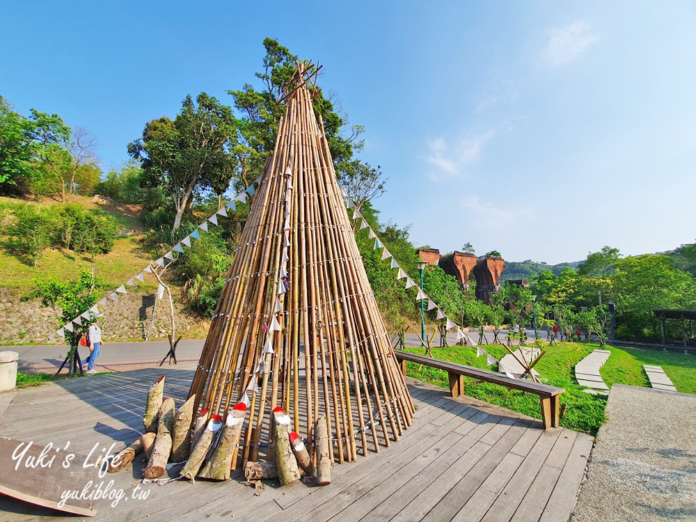 苗栗美食【山驛漫食館】三義龍騰斷橋旁景觀餐廳×舊山線鐵道自行車用餐賞花點 - yuki.tw