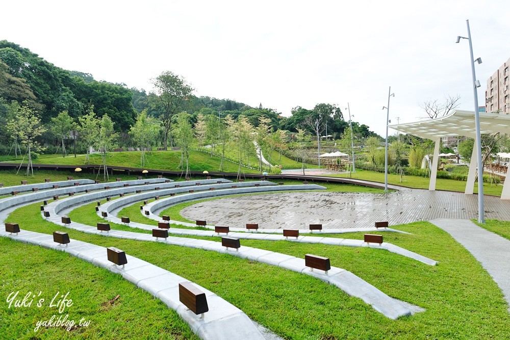 桃園親子景點【大有梯田生態公園】全國首創梯田公園!共融式森林遊戲區~玩水、野餐、冒險桃戰場! - yuki.tw