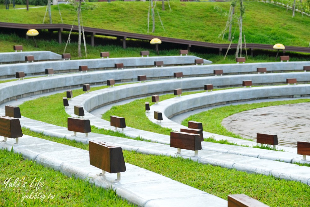 桃園親子景點【大有梯田生態公園】全國首創梯田公園!共融式森林遊戲區~玩水、野餐、冒險桃戰場! - yuki.tw