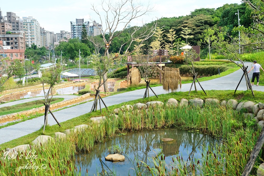 桃園親子景點【大有梯田生態公園】全國首創梯田公園!共融式森林遊戲區~玩水、野餐、冒險桃戰場! - yuki.tw