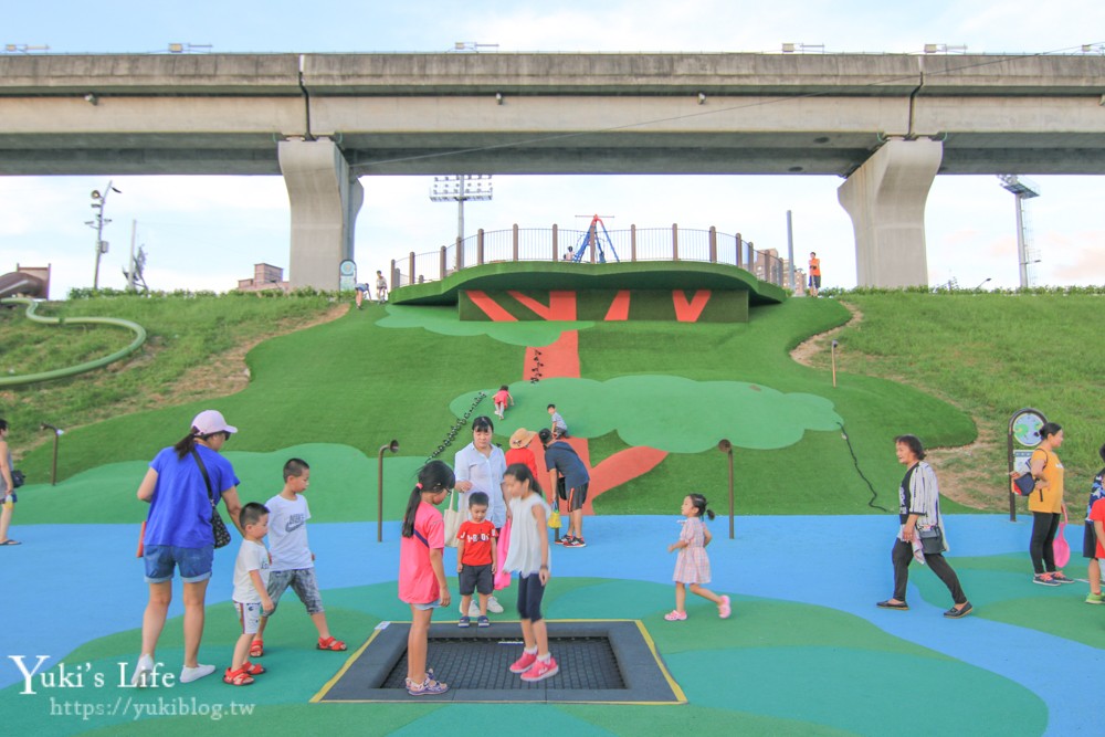 台北親子景點┃新北大都會公園「熊猴森樂園」全台最大31座溜滑梯！捷運三重站特色公園 - yuki.tw