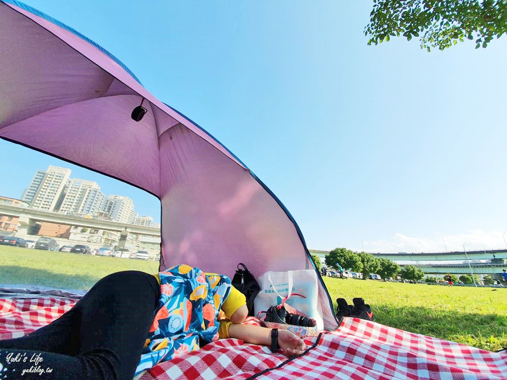 免費親子景點》浮洲藝術河濱公園vs羊咩咩的家～野餐大草皮，停車方便，騎腳踏車一日遊 - yuki.tw