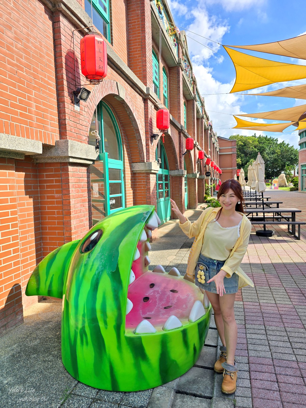 20251001144228_0_b959d1 新竹必訪免門票景點：湖口好客文創園區，懷舊童趣結合巨型水果打卡地標，全家大小都愛！