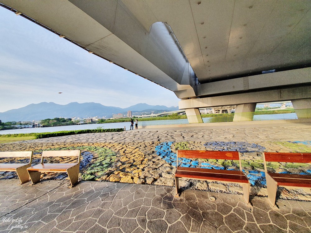 台北士林親子景點》日光水岸廣場～社子大橋下遊戲場，免曬太陽特色公園（有停車場） - yuki.tw