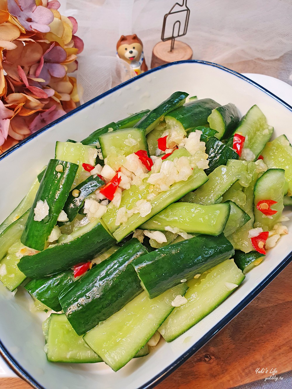 簡單食譜》涼拌小黃瓜～清爽的冰箱常備菜，作法簡單大人小孩都嘛愛！ - yuki.tw