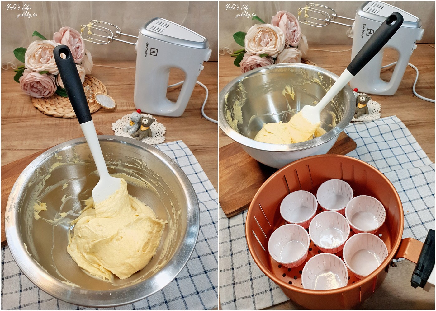氣炸鍋簡單食譜》鬆餅粉蛋糕~原來鬆餅粉可以做蛋糕！一起親子DIY - yuki.tw