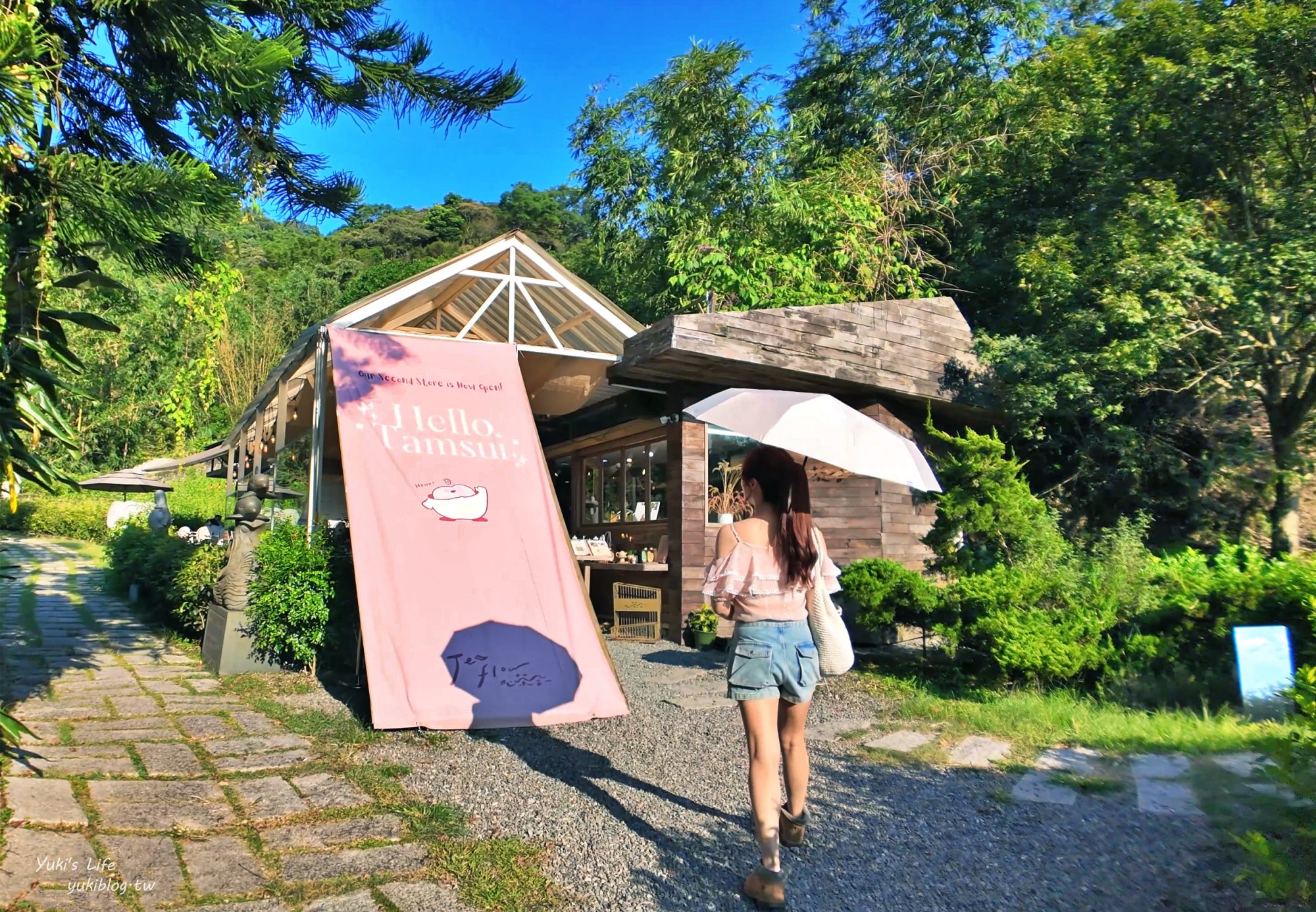 新北坪林美食》心茶合一～浪漫森林系半露天咖啡館，厚度浮誇三明治要記得點哦！