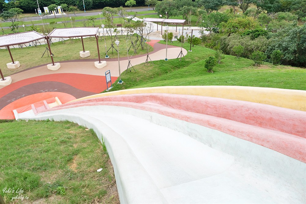 八里一日遊推薦∣十三行文化公園∣彩虹溜滑梯還能欣賞海景,親子野餐來這兒 - yuki.tw