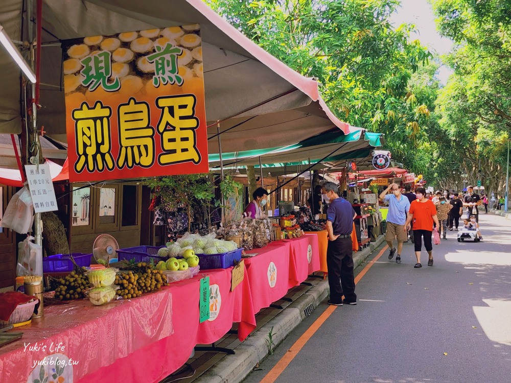 雲林景點》古坑綠色隧道，假日市集超熱鬧，有吃有玩又好買還能草地野餐~ - yuki.tw