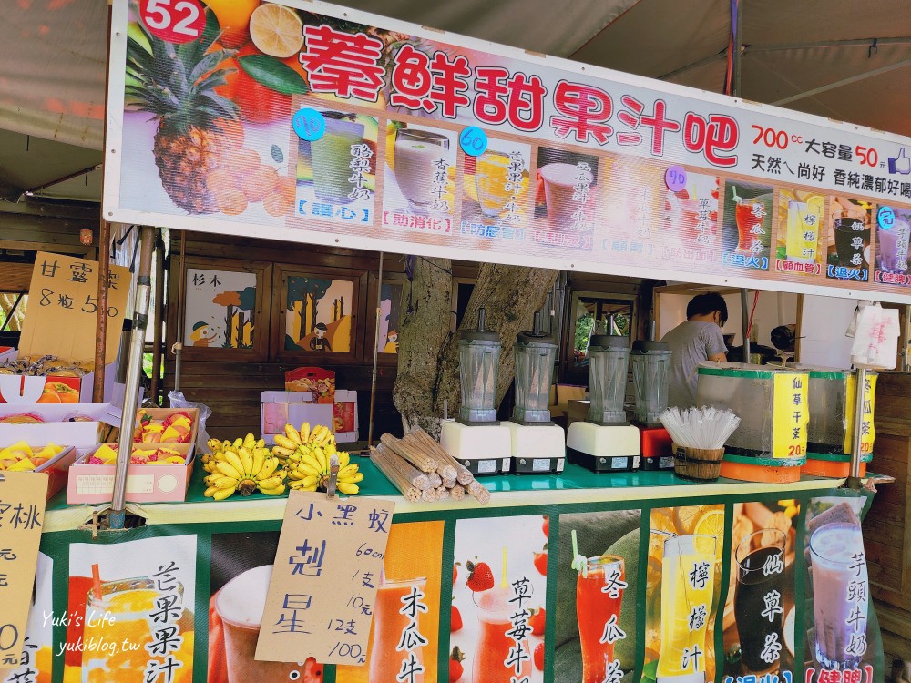 雲林景點》古坑綠色隧道，假日市集超熱鬧，有吃有玩又好買還能草地野餐~ - yuki.tw