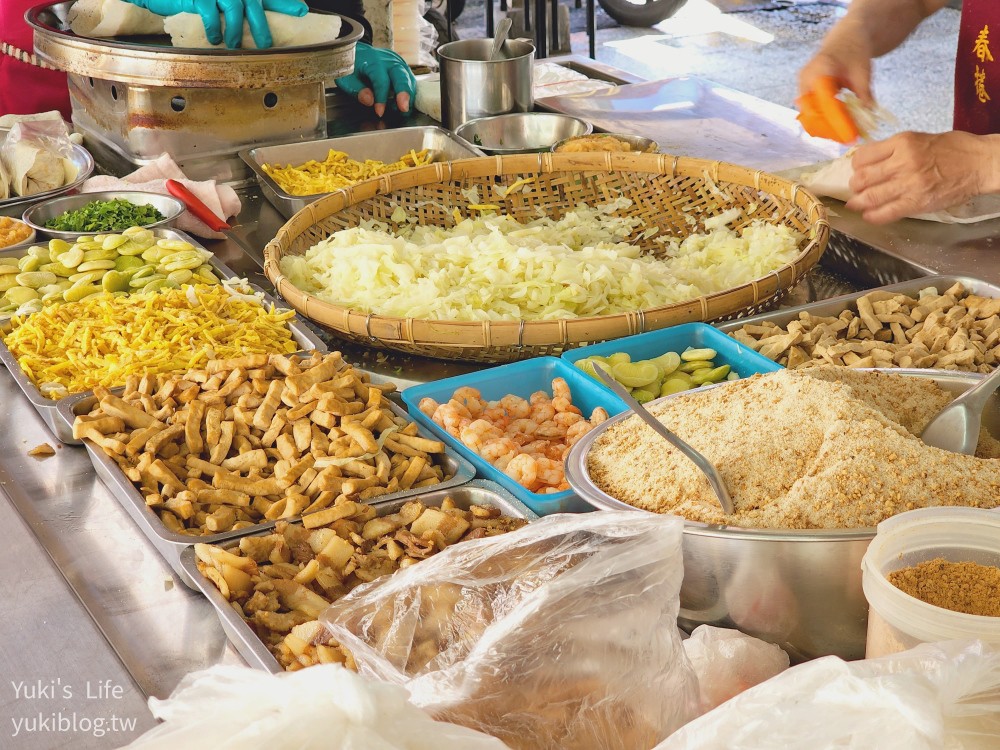 台南美食》金得春捲，包皇帝豆的60年老店，國華街 永樂市場小吃推薦 - yuki.tw