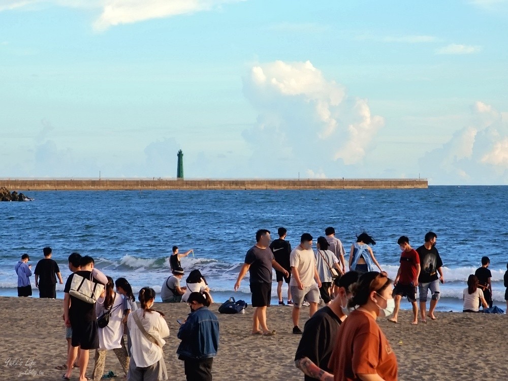 台南安平景點》漁光島，沙灘賞夕陽海景，免門票好停車 - yuki.tw