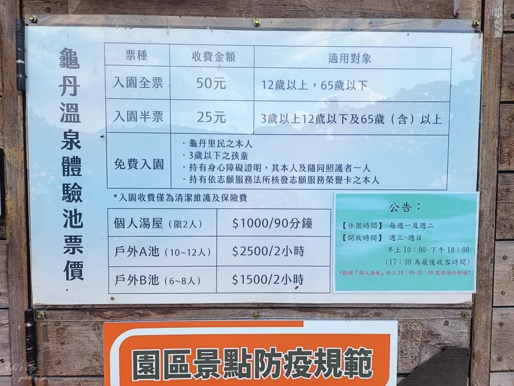 台南景點》龜丹溫泉體驗池，泡腳100元不限時，冷熱池都有郊外好去處~ - yuki.tw