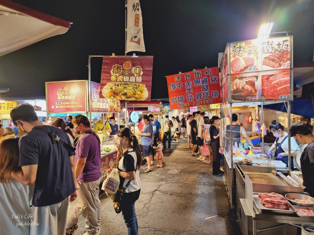 台南夜市推薦，大東夜市排隊美食名單，營業時間一個禮拜三天 - yuki.tw