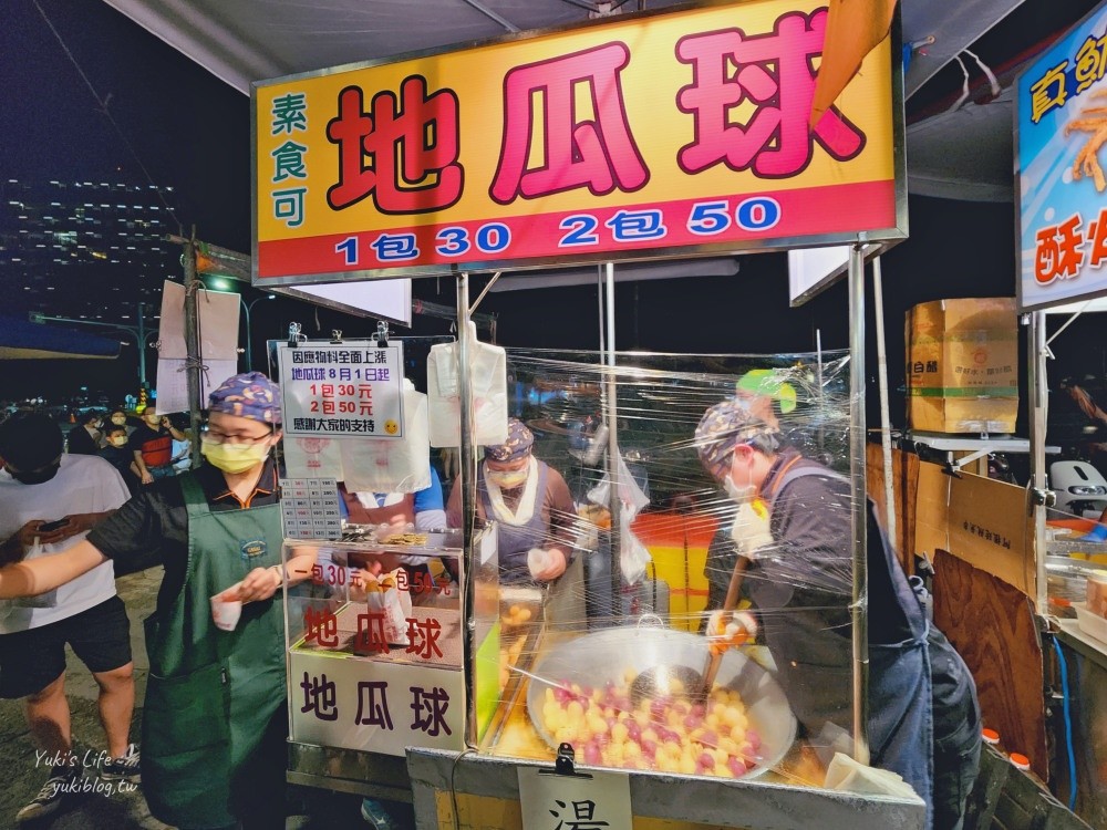 台南夜市推薦，大東夜市排隊美食名單，營業時間一個禮拜三天 - yuki.tw