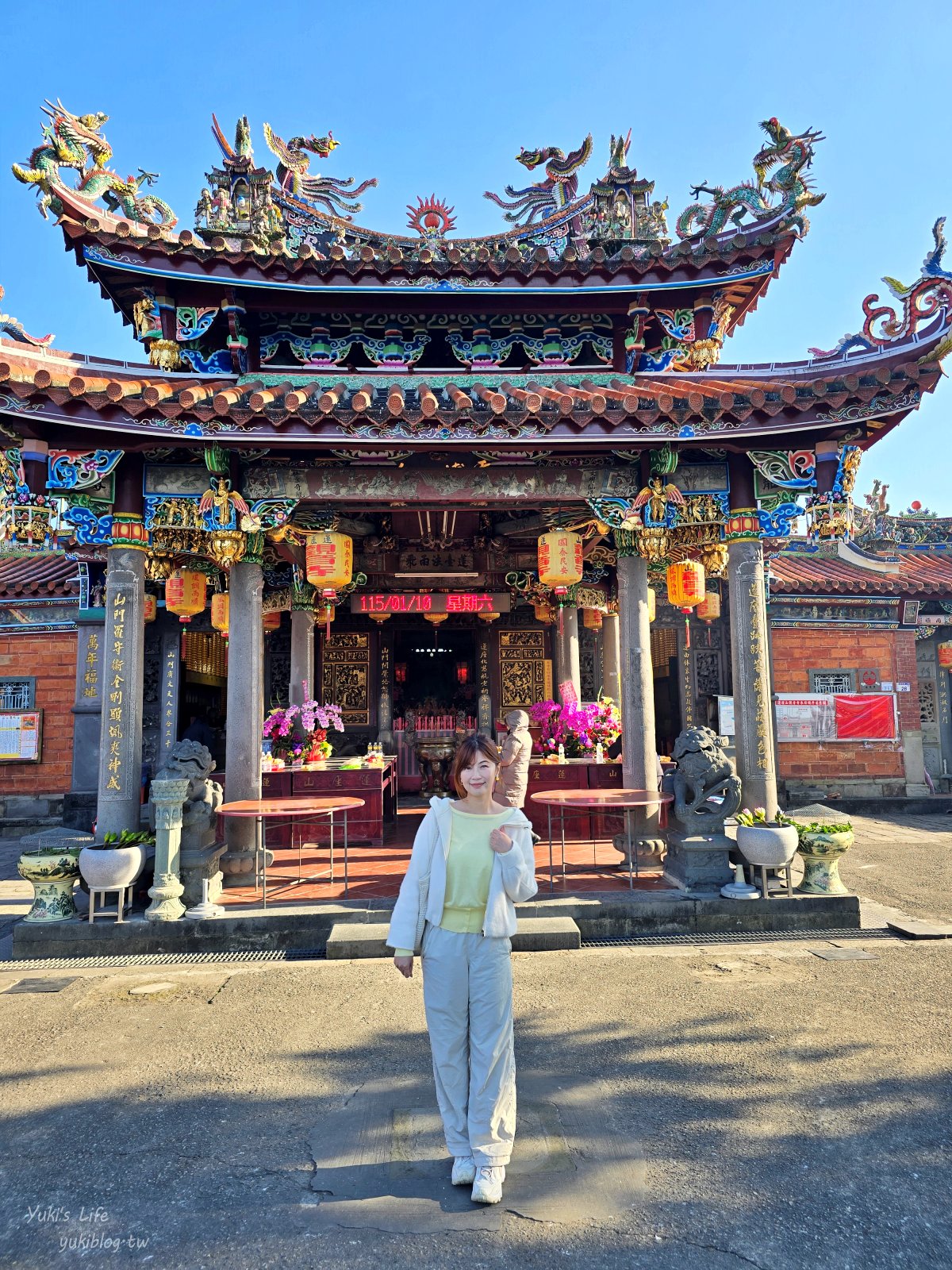 20260128161446_0_2e5686 桃園景點》大溪蓮座觀音寺，登上百步雲梯的世外桃源，餵魚看長壽龜休閒好去處（停車場）