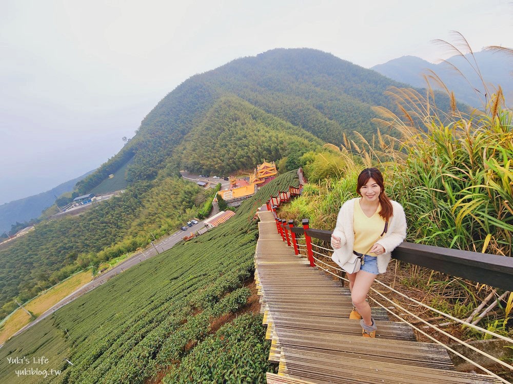 嘉義景點|二尖山步道|有嘉義抹茶山的稱號, 茶園木棧道10分鐘攻頂 - yuki.tw