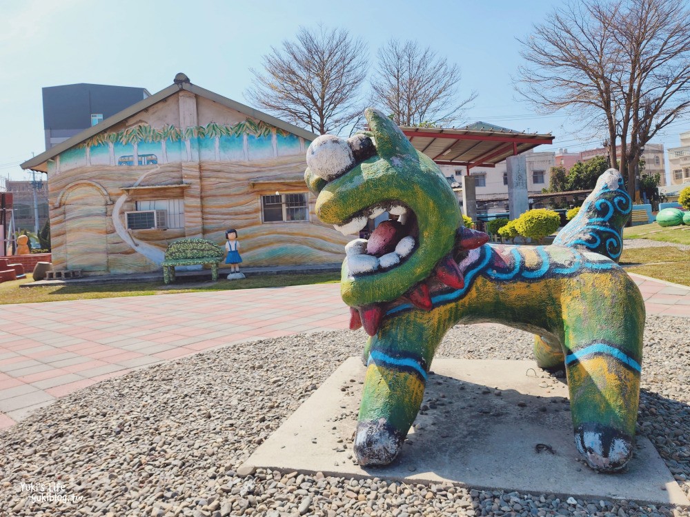 雲林西螺童趣景點|埤頭繪本公園|農村生活立體公仔、西瓜大豐收囉～ - yuki.tw