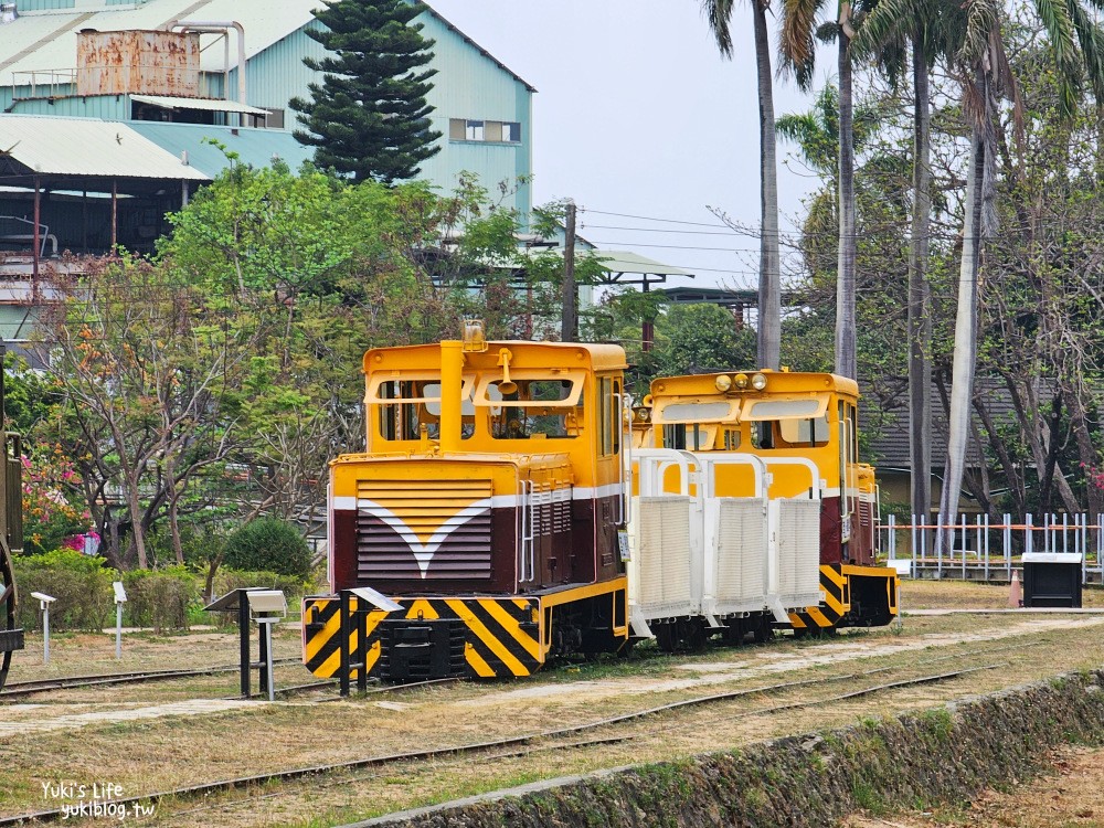 高雄橋頭糖廠》鐵園迷城九重葛盛開免費逛，鐵件機器人陪你賞花 - yuki.tw