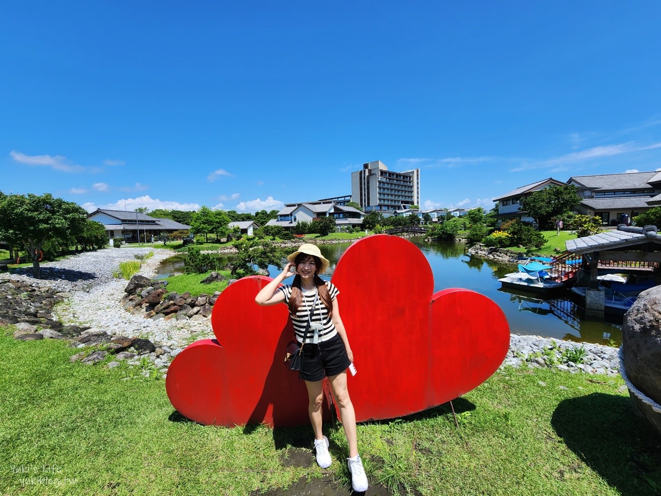 宜蘭綠舞日式主題園區，美拍日式庭園親子景點，萌萌水豚君.草泥馬.梅花鹿 - yuki.tw