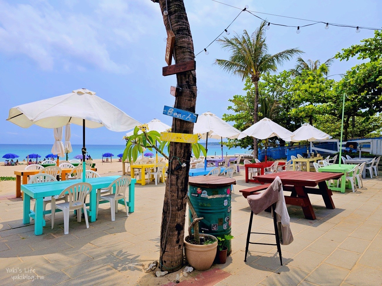 墾丁南灣野海子 WILD KID BAR，海景第一排景觀餐廳咖啡酒吧、峇里島風盪鞦韆氣氛滿分！ - yuki.tw