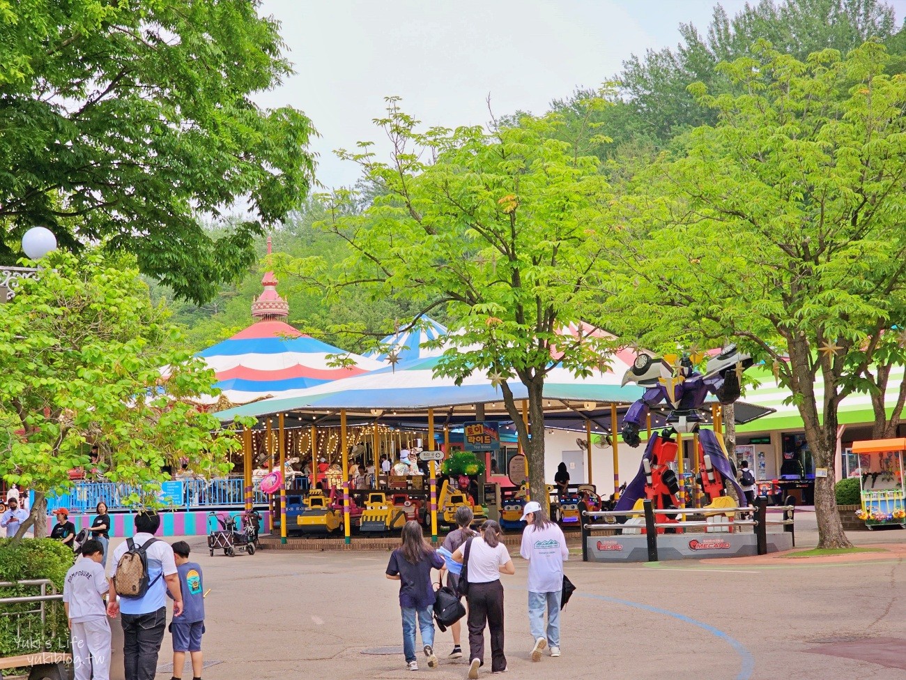 首爾親子景點推薦》首爾樂園Seoul Land，必搭大象遊園車和空中纜車 - yuki.tw