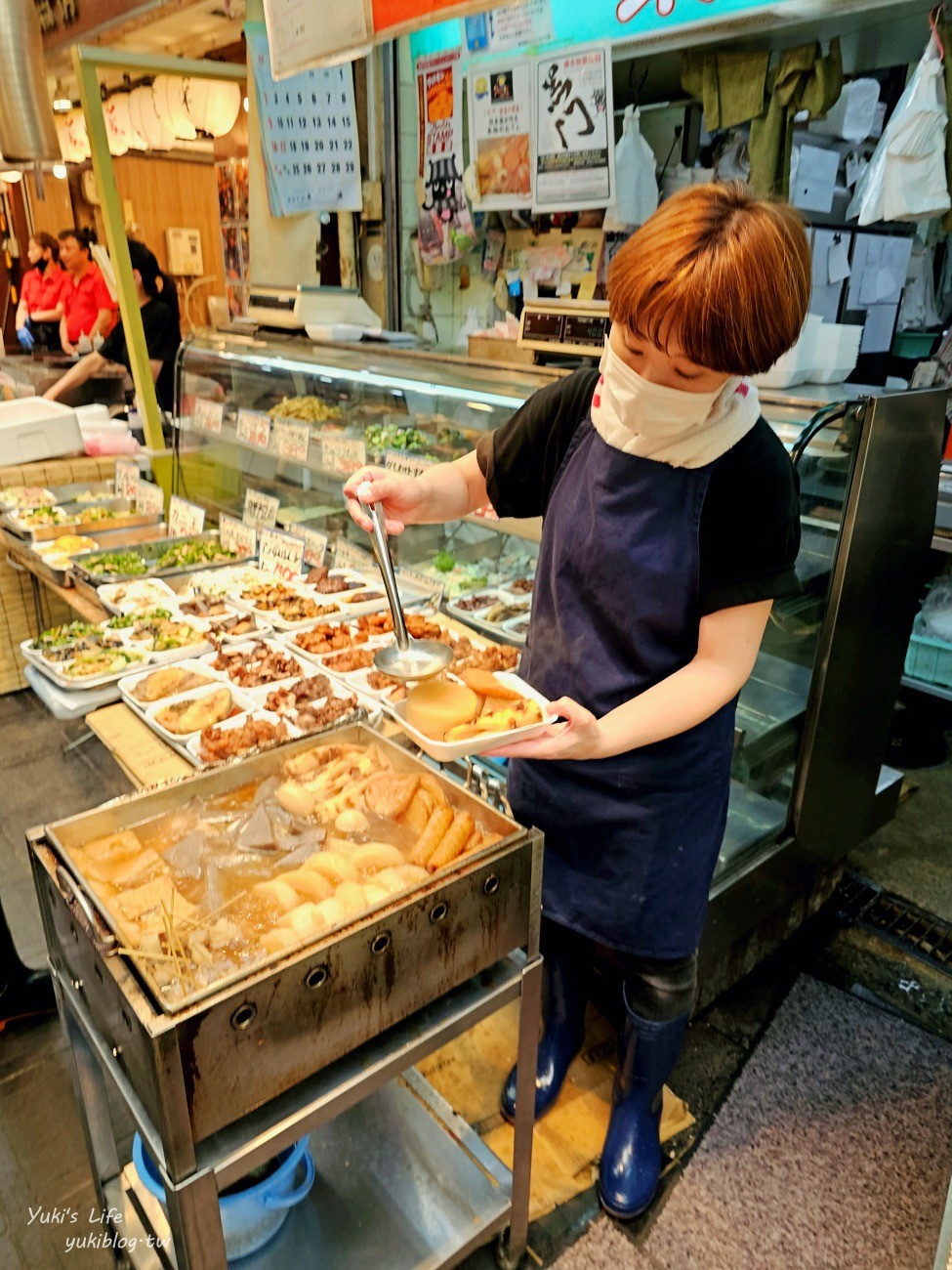 大阪美食》5家黑門市場必吃美食推薦，大口吃黑鮪魚、手臂蝦、關東煮和章魚燒！ - yuki.tw